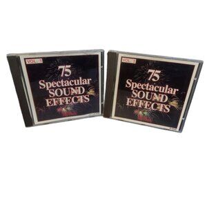 Spectacular Sound Effects CDS 75 Each Volumes 1 2 Car Crashes Jet Lands & More